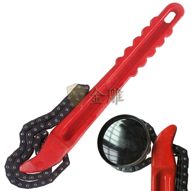 广一滤清器滤芯机滤扳手 加长重型链条扳手 12寸机油格拆装扳手
