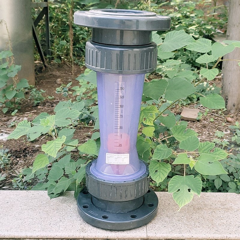 法兰LFS浮子流量计DN15-150塑料转子有机玻璃流量表耐腐包塑杆