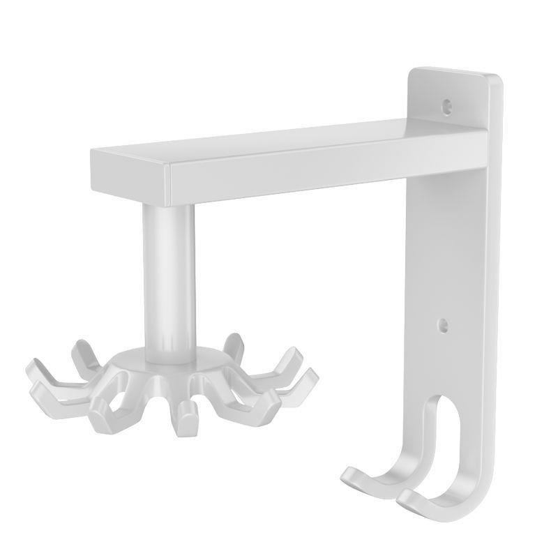 【品牌正品】厨房旋转挂钩壁挂式置物架厨具收纳架锅铲勺子铲子挂