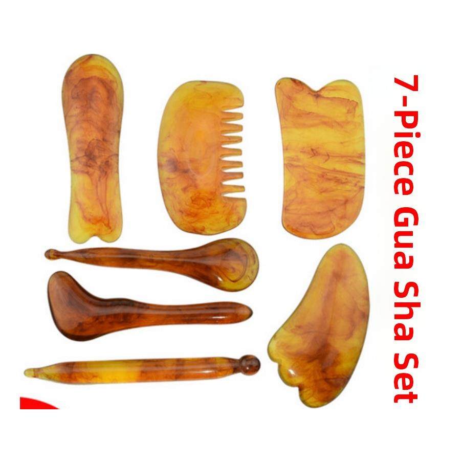 【品牌正品】蜜蜡点穴棒组合刮痧按摩板拨筋棒眼部经络面部头部全