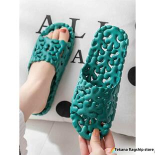 2026新款浴拖鞋 防滑有孔漏镂空男女淋浴夏天家用洗澡速干软底透