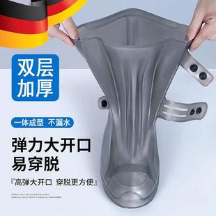 防雨加厚耐磨雨靴外穿硅胶雨鞋 鞋 便携式 套防水防滑雨鞋 套 男女水鞋
