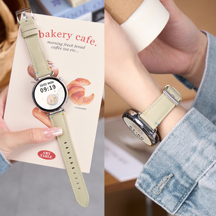 适用华为GT6 GT5表带watch5真皮腕带GT4手表表带GT2锁线小羊皮GT3智能gt5pro手表带watch4秋冬watch3pro女款