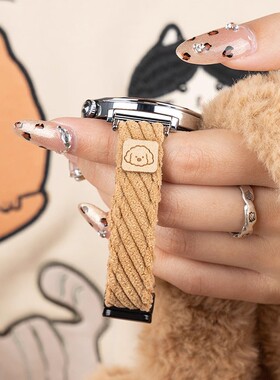 适用华为gt6表带手表watchgt6女款gt5智能gt4高端pro新款gt3女表watch5女士gt2秋冬3磁吸gt高级41红色灯芯绒