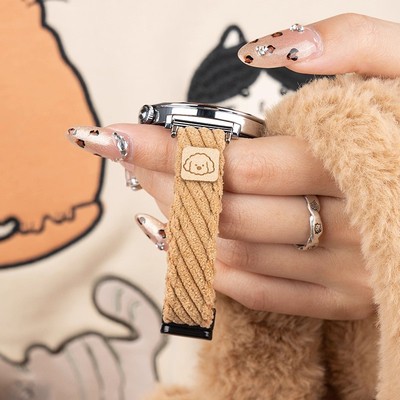 超温暖gt6磁吸小狗灯芯绒表带