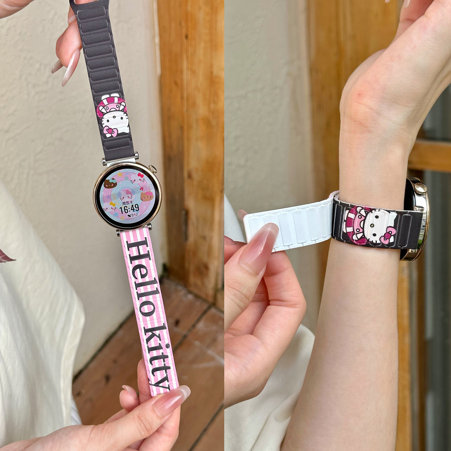 适用华为gt6表带手表gt5新款gt4女士watchgt3女款fit4腕表gt5pro磁吸运动watch5硅胶智能gt2高级41创意gt女生