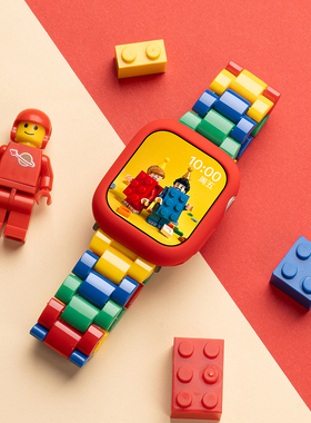 美派适用苹果S10手表表带applewatch11新款手表带iwatchS9表带乐高拼色8树脂7秋季ultra3女款腕带创意SE3高级