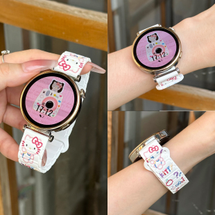 适用华为gt6表带手表gt5新款 fit4腕表gt5pro磁吸腕带watch5硅胶智能gt2高级41创意gt可爱 gt4女士watchgt3女款