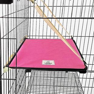 拉士格 通用兔子 可拆洗木质猫笼平台加宽垫子 猫吊床防水隔板四季