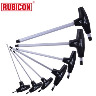 RUBICON进口T型球头内六角扳手罗宾汉t柄平头丁型六角匙公制起子