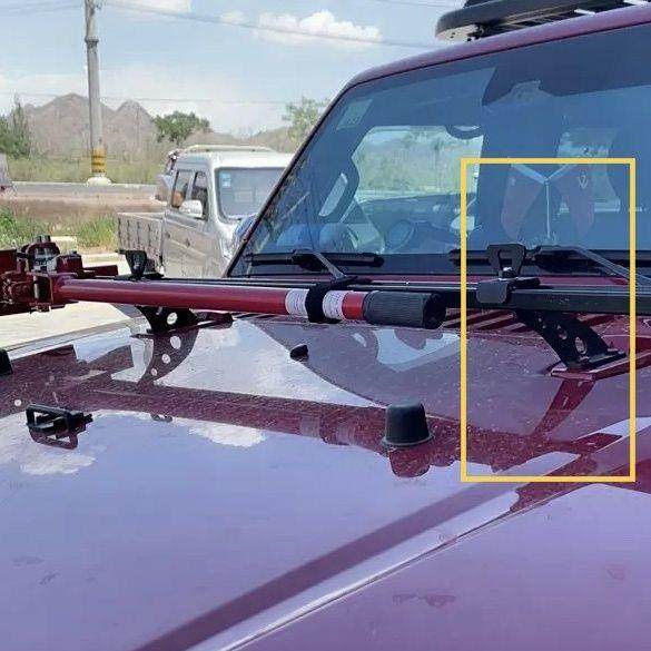 吉普牧马人北京BJ40专用猴爬杆支架农夫顶千斤顶固定工具改装配件