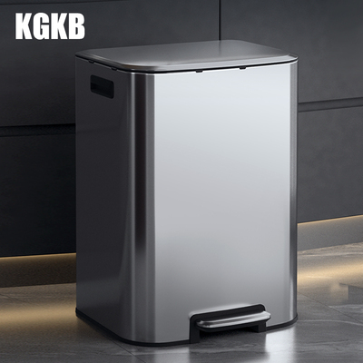 20205新款不锈钢厨房客厅垃圾桶家用客厅轻奢高档颜值大号容量80L