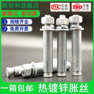 热镀锌膨胀螺丝M8M10M12M16M20M24拉爆螺丝加长热浸锌膨胀螺栓