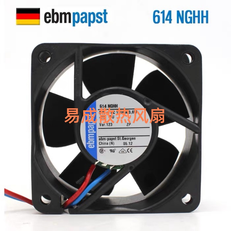 ebmpapst全新德国正品614NGHH 24V 3.6W 6025变频轴流散热风扇