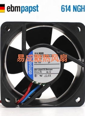 ebmpapst全新德国正品614NGHH 24V 3.6W 6025变频轴流散热风扇