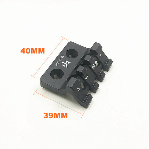 软弹玩具M K双系统45度斜侧导轨手电管夹机瞄底座