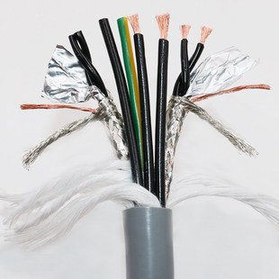 1.5 柔性拖链软电缆伺服电源4G2.5 0.75 抱闸屏蔽子母综合