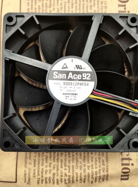 原装SANYO三洋 9225 PWM 9cm 超静音风扇 9S0912P4F04 12v 0.17A