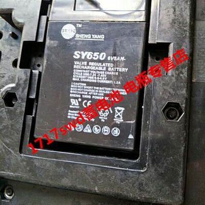 SHENG YANG晟阳蓄电池 SY650 6V5AH 电子称 台秤 天平秤专用电瓶