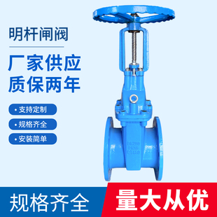 Z41X 200 16Q明杆弹性座封软密封法兰闸阀消防自来水阀门DN80 100