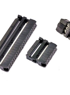 FC压线头2.0mm间距DC3-10/14/16/20/26P ISP接口JTAG简易牛角插头