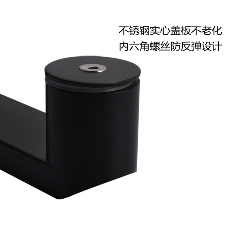 黑色玻璃门拉手浴室门拉手淋浴房单面单根拉手平移门推拉门大拉手