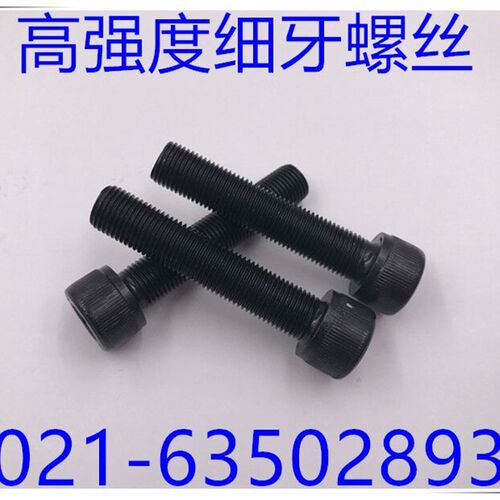 12.9级细牙内六角螺丝 细牙全牙内六角螺丝 M10X1X16 - M10X1X100