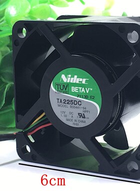 原装NIDEC B35441-94 12V 1.50A 暴力增压风扇 6038 6cm 大风量