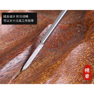 牙机刻刀头白钢钻头磨头核雕木雕木工划线宝剑刀 雕刻电动工具套装