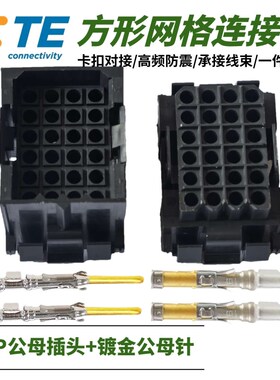 【套装】原装207304-1/207305-1安普TE泰科AMP连接器插件24芯公母