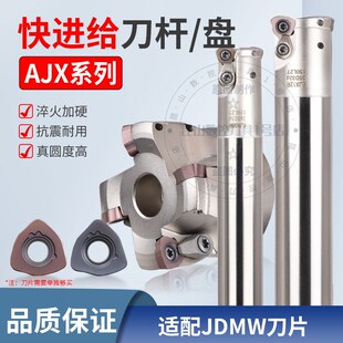 AJX快进给铣刀杆加工中心开粗大切削粗抗震立铣刀盘R2装JDMW刀片