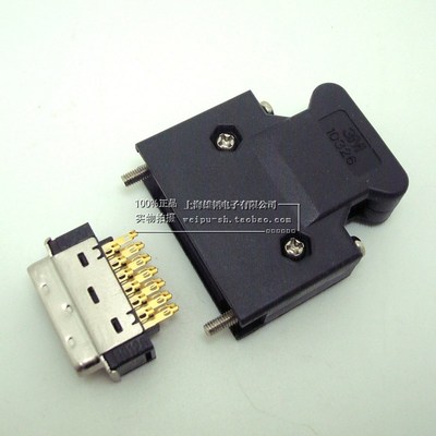 3M 10326/3M 10126  伺服插头 26芯  scsi 26  编码器插头 cn插头