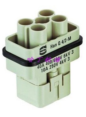 HARTING哈丁连接器  09120063041 公芯 HAN-Q-4/2-M  40A大电流