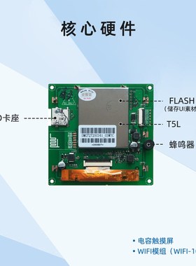 4.1英寸迪文串口Incell触摸屏DMG72720C041_03W方形屏IPS屏WIFI