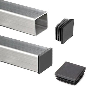 方管堵塞头橡胶不锈钢塑料盖帽封头内塞家具脚垫静音孔塞装饰封盖