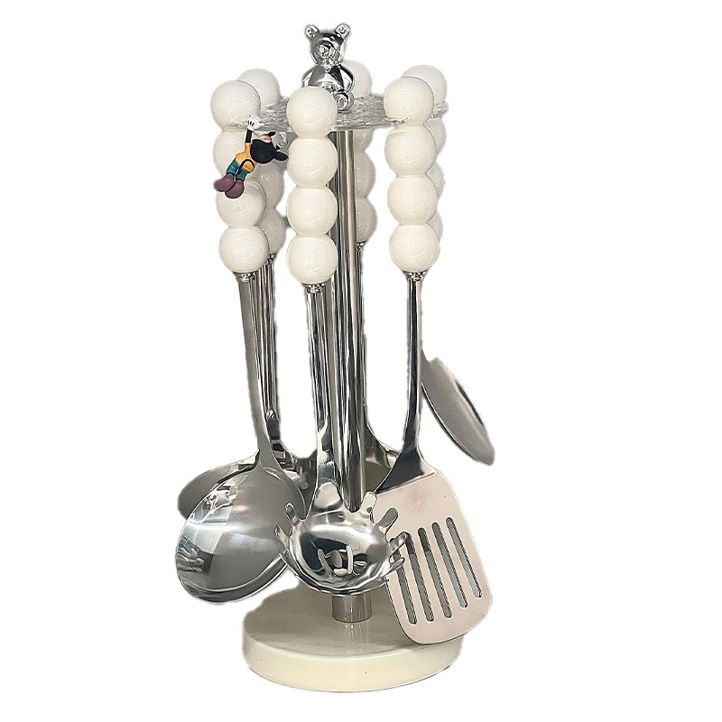 不锈钢锅铲家用高颜值厨具套装铲勺汤勺厨房不粘锅漏勺捞勺饭勺子