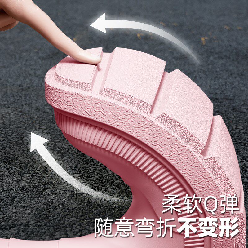 牧萌儿童雨鞋防滑水鞋加厚耐磨男孩学生女生上学专用雨靴女款胶鞋