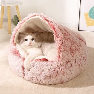 床猫咪宠物用 狗窝冬天垫子睡垫猫屋睡觉 0928n冬季 保暖猫窝冬款