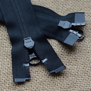 ykk拉链 5号尼龙双开黑拉链 60-120cm羽绒服开衫ykk尼龙拉链新款