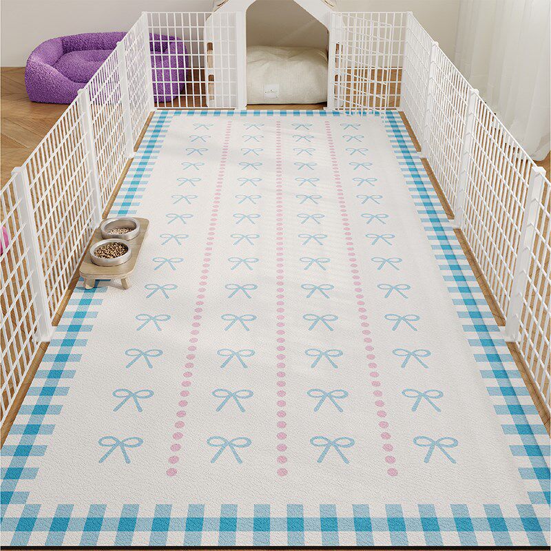 韩式宠物地垫猫狗笼围栏PVC防水防尿耐咬免洗皮革地垫防滑垫