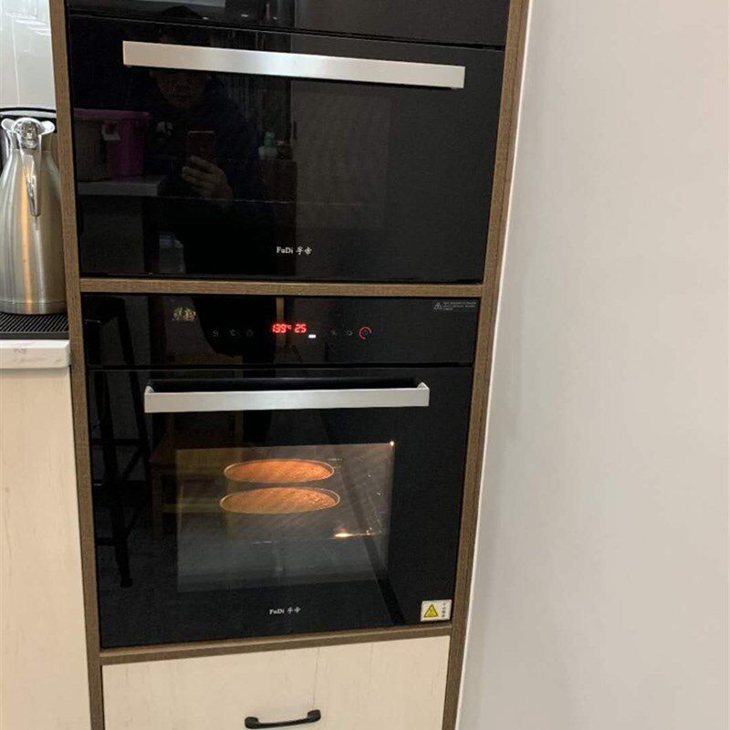 新款智能控温嵌入式烤箱蒸箱搪瓷内胆电烤箱大容量家用蒸烤箱套装