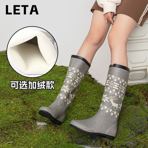 网红款雨靴工厂库存四季时尚套鞋女士橡胶鞋雨鞋柔软高筒防水防滑