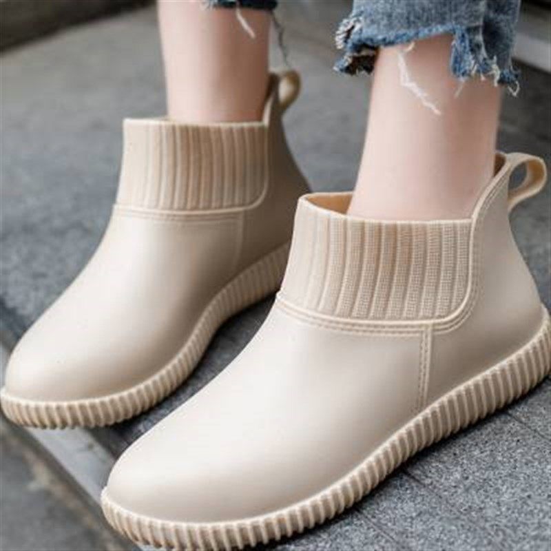新款雨鞋女款时尚外穿成人胶鞋加绒套鞋厨房防滑水鞋新款春夏短筒