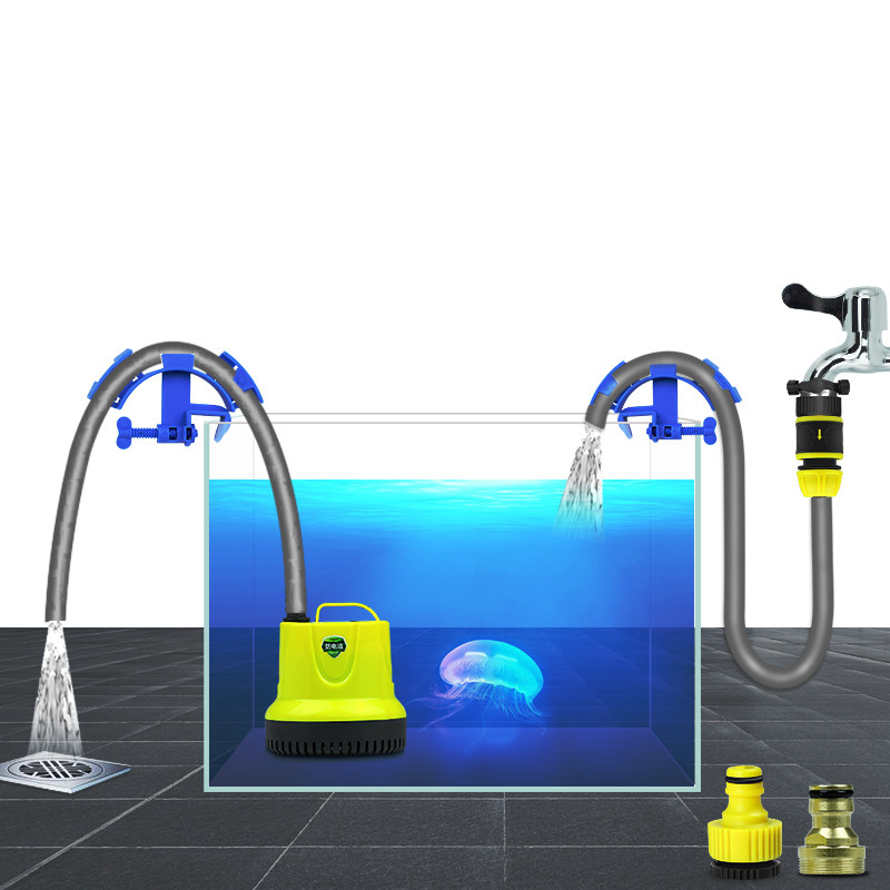 鱼缸换水器加水换水管电动抽水软管虹吸换水洗砂鱼缸抽水泵吸鱼便