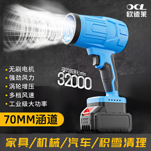 工业级纯铜无刷强力吹雪除尘风机