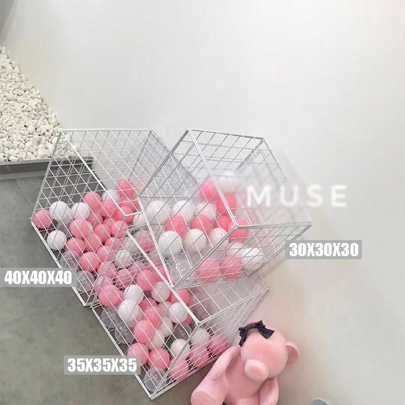 服装店橱a窗网格架ins网红店铺房间装饰海洋球立方体铁艺拍摄道具