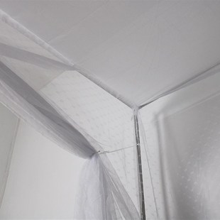 款 老式 蚊帐1.5m床传统家用防尘顶单门落地纹帐18m2米大床莲花支架
