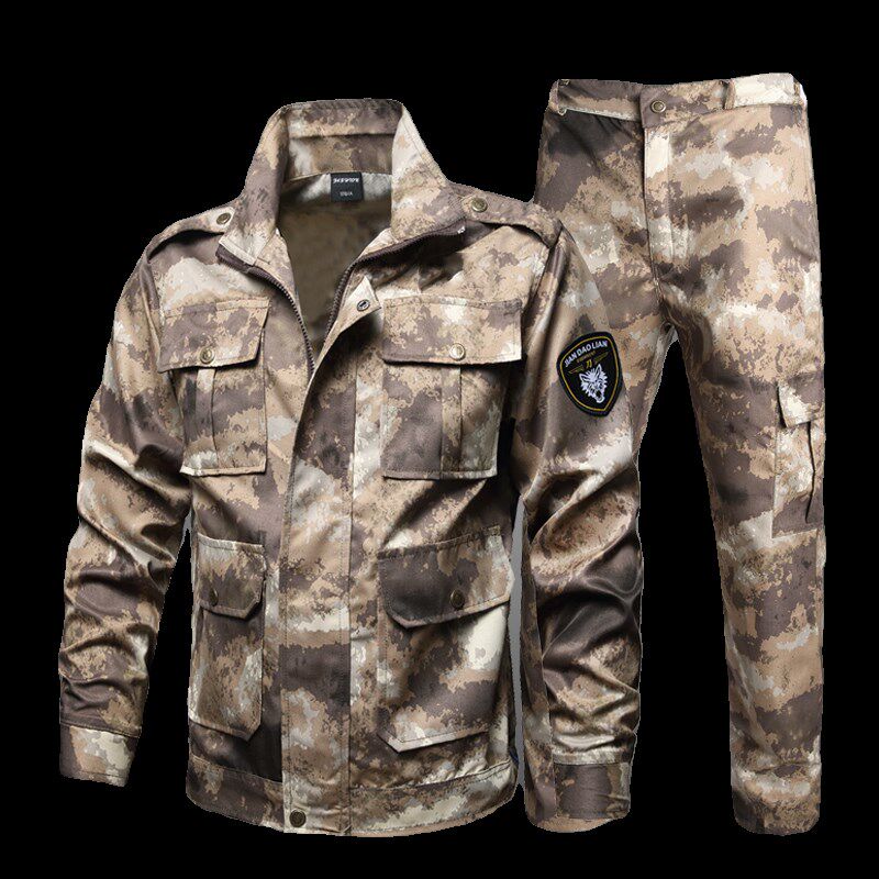 新款废墟二代迷彩服套装男工作服耐磨耐脏军训服劳保服训练服春秋