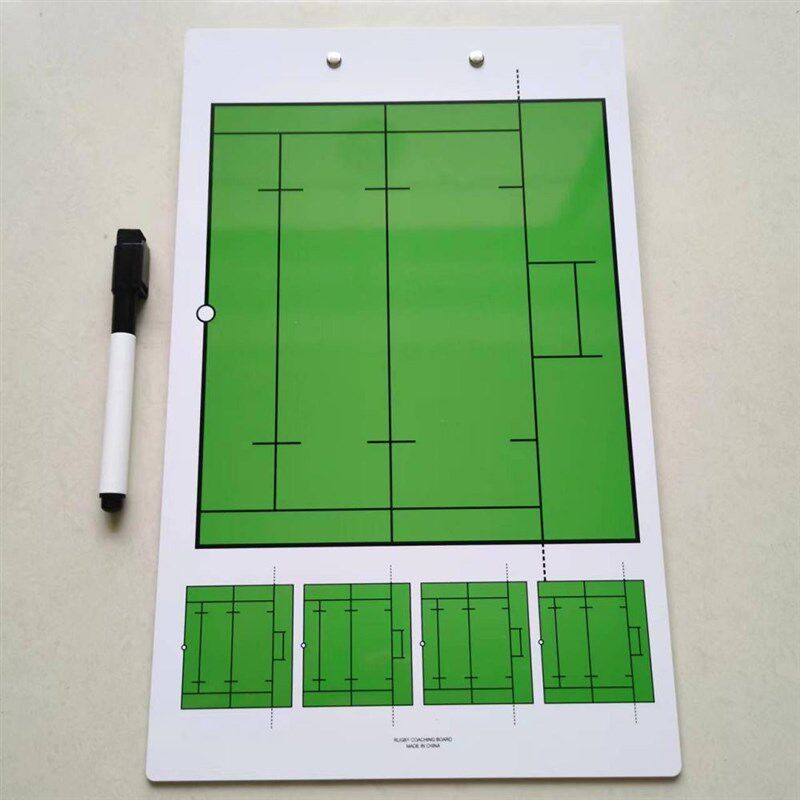 英式橄榄球战术板两种 教练裁判比赛N训练用配水性可擦笔