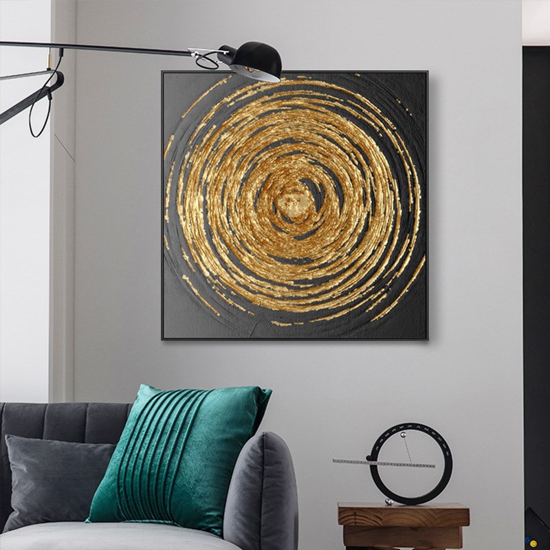 简约后现代正方形餐厅饭q厅装饰画玄关挂画样板间走廊简墙面抽象